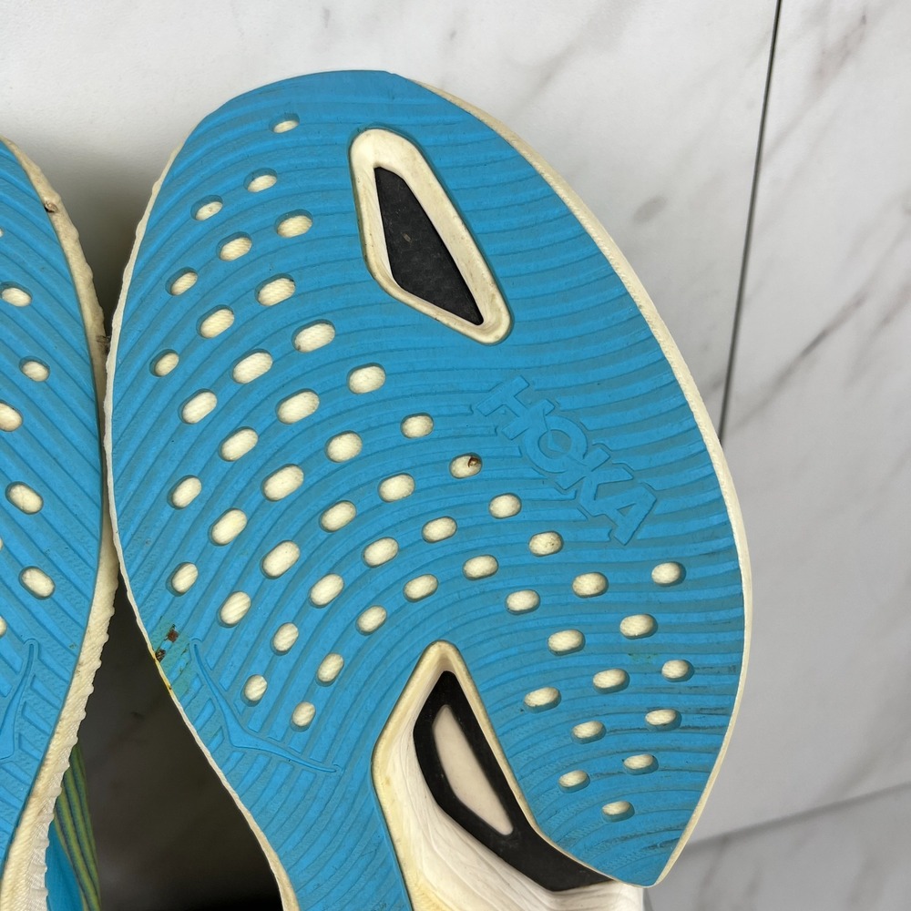 Hoka One Cielo X1 Mens Size 9 Evening Sky Lettuce Running Shoes 1147910 ENN - Picture 9 of 12